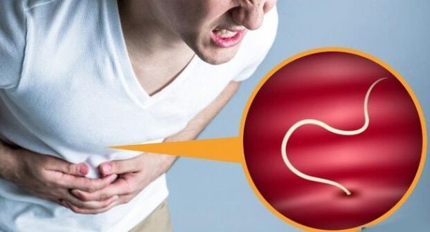 bolesti břicha způsobené parazity